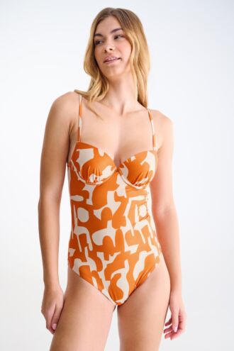 Jednodílné plavky s pěnovými košíčky »Aswan«