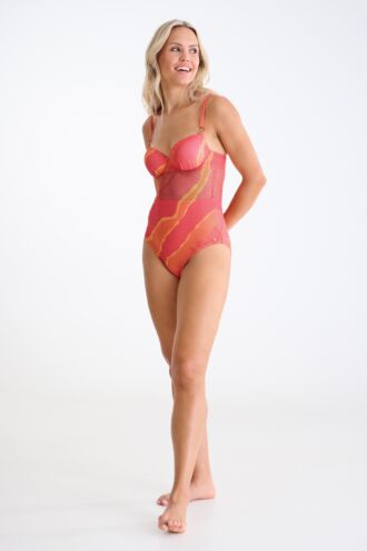 Jednodílné plavky s pěnovými košíčky »Atlantida«